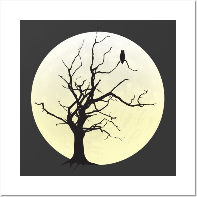 Spooky Tree Wall Art by KneppDesigns